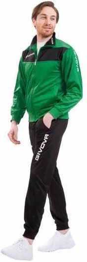 Givova Tuta Visa Ποδοσφαιρικό Σετ Φόρμας Γυαλιστερό με Λάστιχο Πράσινο