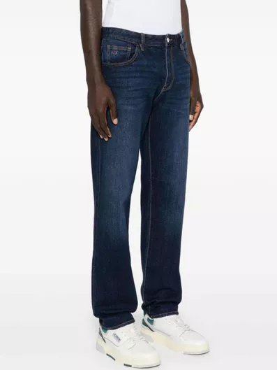 Armani Exchange Ανδρικό Παντελόνι Τζιν σε Slim Εφαρμογή Μπλε