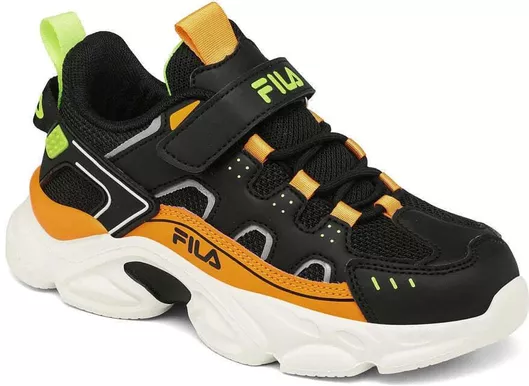 Fila Παιδικά Sneakers Memory Spinel 3 V Ανατομικά με Σκρατς Μαύρο