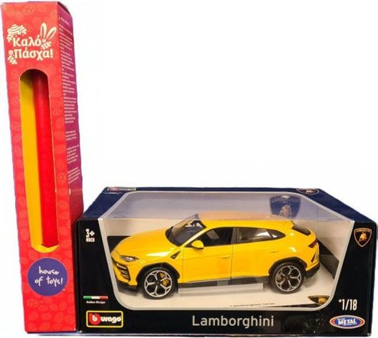 Παιχνιδολαμπάδα Burago Lamborghini Urus 1:18 18 / 11402 για 3+ Ετών