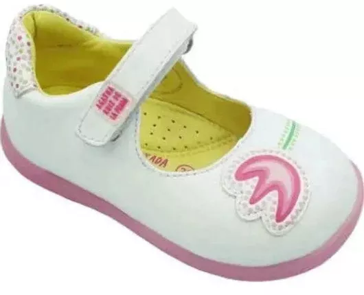 Agatha Ruiz De La Prada Παιδικές Μπαλαρίνες με Σκρατς Λευκό