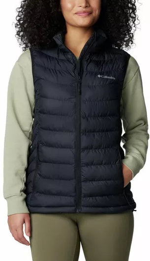 Columbia Lite Ii Κοντό Γυναικείο Αμάνικο Puffer Μπουφάν για Χειμώνα Black