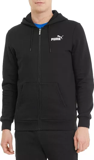 Puma Essentials Φούτερ Fleece με Κουκούλα Μαύρο