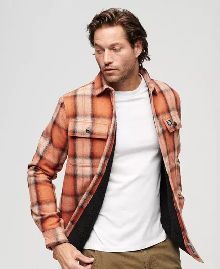 Superdry Μακρυμάνικo Πουκάμισο Καρό Πολύχρωμο