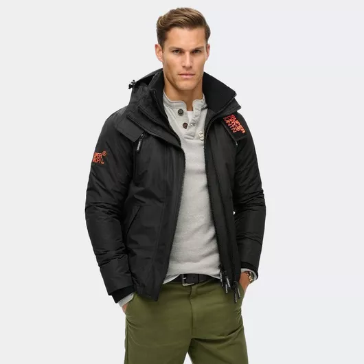 Superdry Μπουφάν Αντιανεμικό Μαύρο
