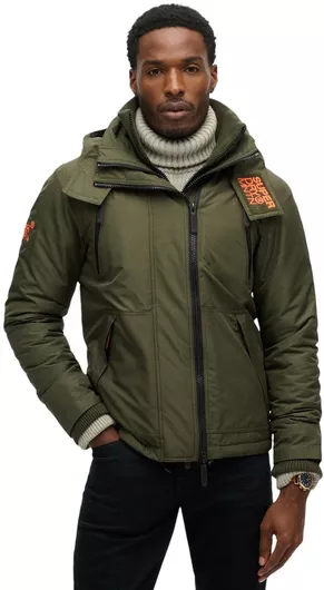 Superdry D2 Sdcd Μπουφάν Αντιανεμικό Olive
