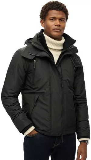 Superdry Μπουφάν Αντιανεμικό Μαύρο