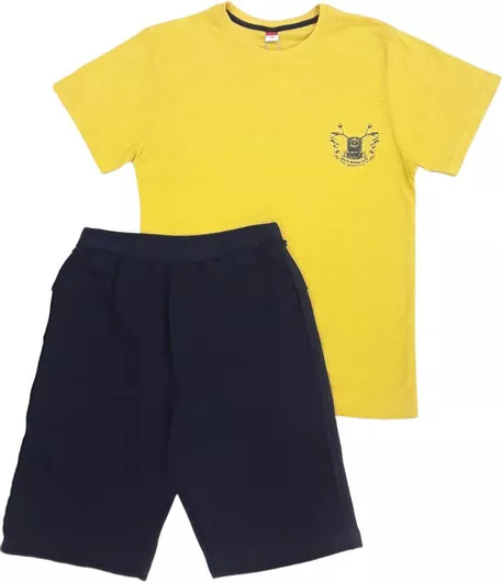 Joyce Παιδικό Σετ με Σορτς Καλοκαιρινό 2τμχ Yellow