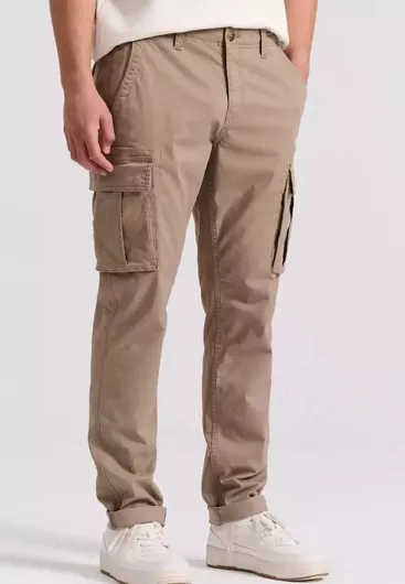 Funky Buddha Παντελόνι Cargo σε Κανονική Εφαρμογή Cigar