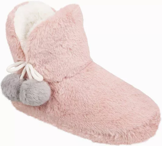 Adam's Shoes Χειμερινές Γυναικείες Παντόφλες σε Ροζ χρώμα