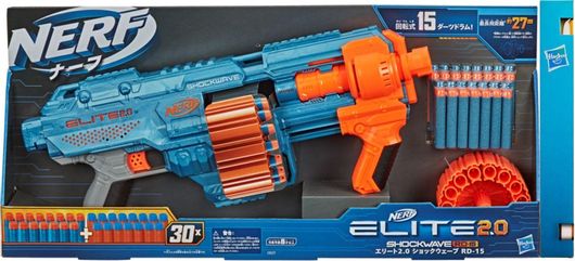 Παιχνιδολαμπάδα Hasbro Nerf Elite 2.0 Shockwave RD 15 για 8+ Ετών
