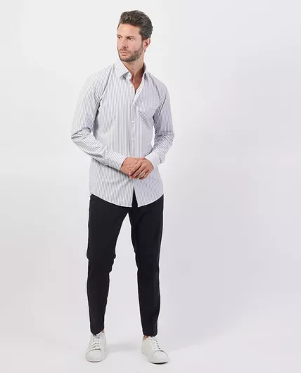 Hugo Boss Μακρυμάνικo Πουκάμισο Grey