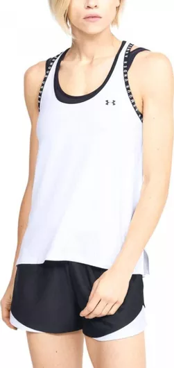 Under Armour Knockout Γυναικεία Μπλούζα Αμάνικη Λευκό
