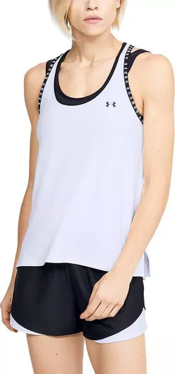 Under Armour Knockout Γυναικεία Μπλούζα Αμάνικη Λευκό