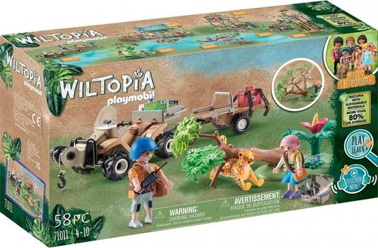 Playmobil Wiltopia Φροντιστές Ζώων με Εξερευνητικό Όχημα για 4+ Ετών #71011