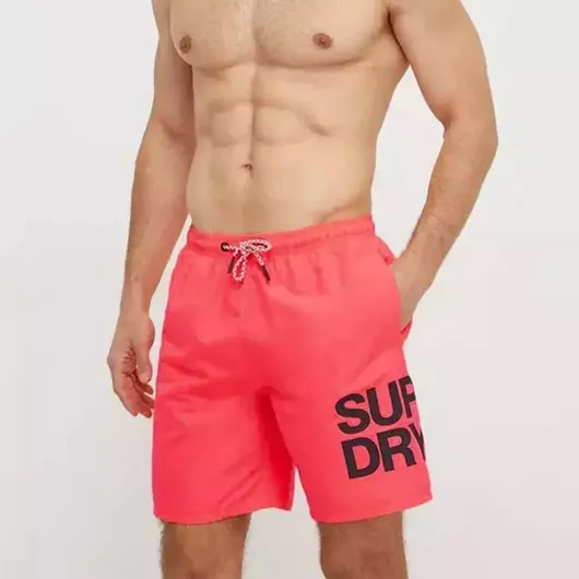 Superdry Ανδρικό Μαγιό Σορτς Shocking Pink