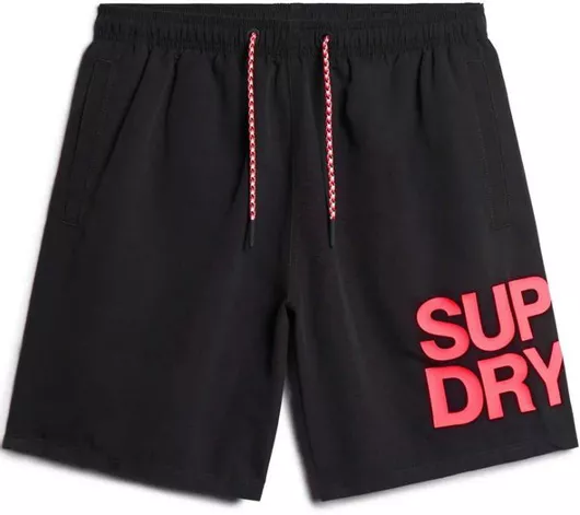 Superdry Ανδρικό Μαγιό Σορτς Μαύρο