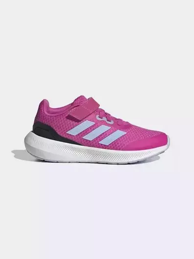 adidas Runfalcon 3.0 El K Αθλητικά Παιδικά Παπούτσια Running με Σκρατς Lucid Fuchsia / Blue Dawn / Core Black
