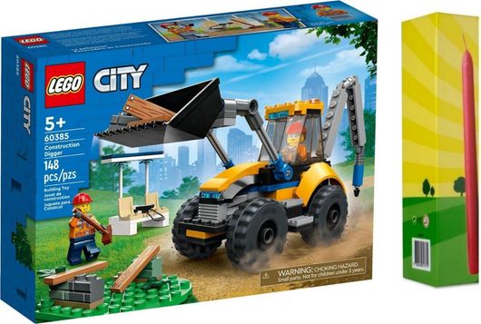 Παιχνιδολαμπάδα Lego Construction Digger για 5+ Ετών