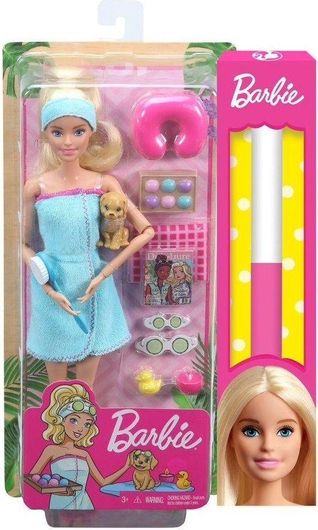 Παιχνιδολαμπάδα Barbie Wellness - Ημέρα Ομορφιάς Σπα / Γυμναστική / Χαλάρωση GKH73 / GJG55 για 3+ Ετών