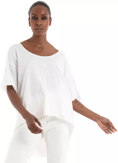 Only Γυναικείο Oversized T-shirt Λευκό