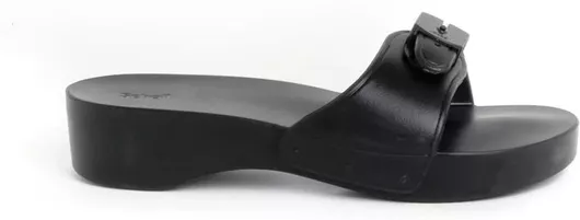 Scholl Pescura Heel Γυναικεία Σανδάλια Μαύρο