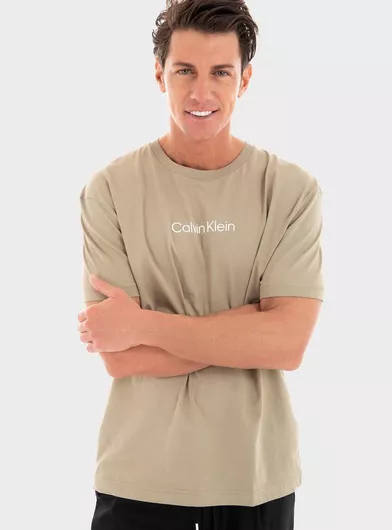 Beige Calvin Klein T-Shirt