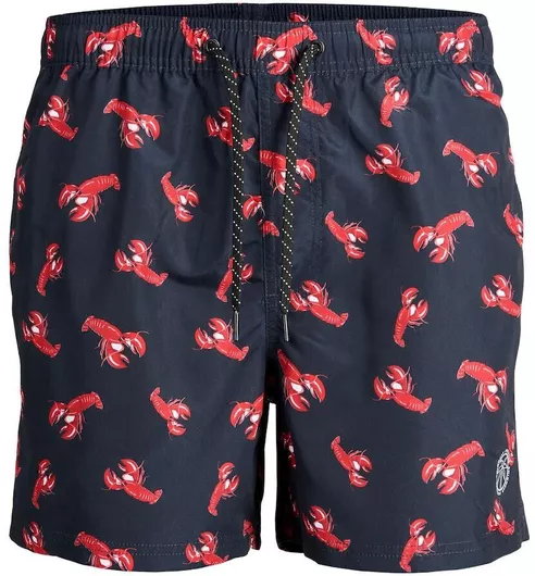 Jack & Jones Ανδρικό Μαγιό Σορτς Μπλε με Σχέδια