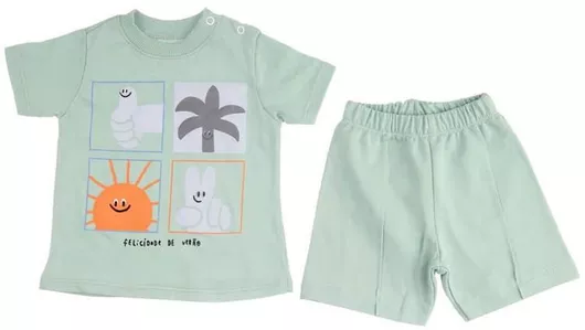 Babyhood Σετ Καλοκαιρινό 2τμχ Πράσινο