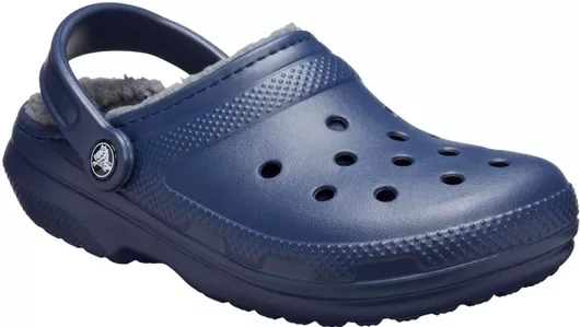 Crocs Classic Fuzz Lined Ανδρικά Ανατομικά Σαμπό με Γούνα Μπλε