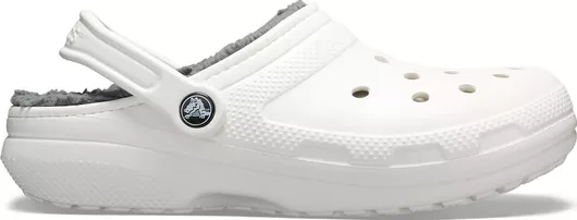 Crocs Classic Lined Clog Ανατομικές Γυναικείες Παντόφλες με Γούνα Λευκό