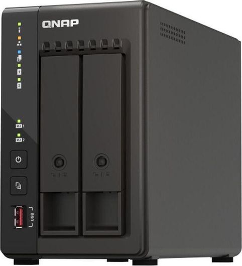 NAS QNap TS-253E με 2 θέσεις για HDD / SSD & 2 θύρες Ethernet