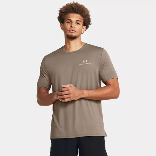 Under Armour Rush Αθλητικό T-shirt Μπεζ