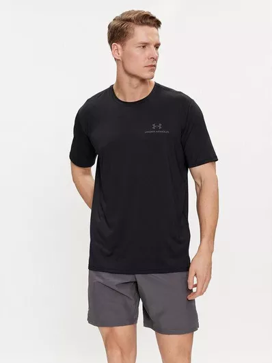 Under Armour Ua Rush Rush Αθλητική Μπλούζα Κοντομάνικη Μαύρο