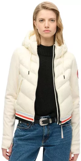 Superdry Γυναικείο Bomber Jacket Λευκό