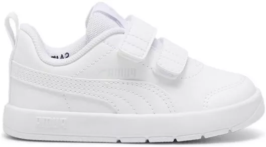 Puma Courtflex V3 V Inf Παιδικά Sneakers με Σκρατς Λευκό