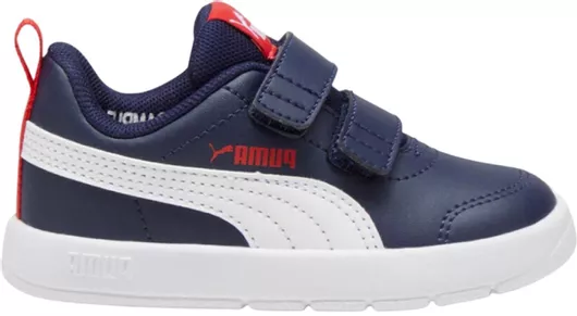 Puma Courtflex V3 V Inf Παιδικά Sneakers με Σκρατς Μπλε