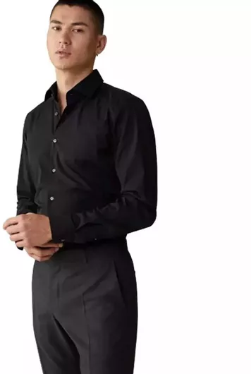 Strellson Μακρυμάνικo Πουκάμισο Black