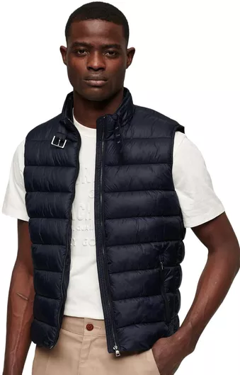 Superdry Μπουφάν Puffer Navy Μπλε