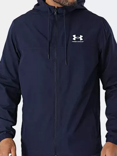 Under Armour Αθλητικό Μπουφάν Αντιανεμικό Navy Μπλε