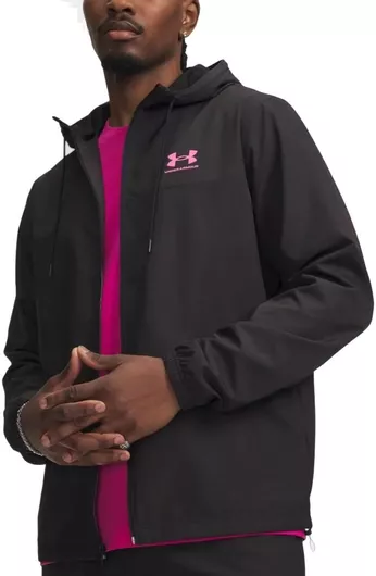 Under Armour Μπουφάν Αδιάβροχο & Αντιανεμικό Μαύρο