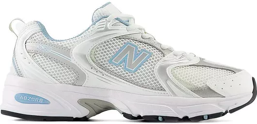 New Balance 530 White / Silver Metallic / Chrome Blue