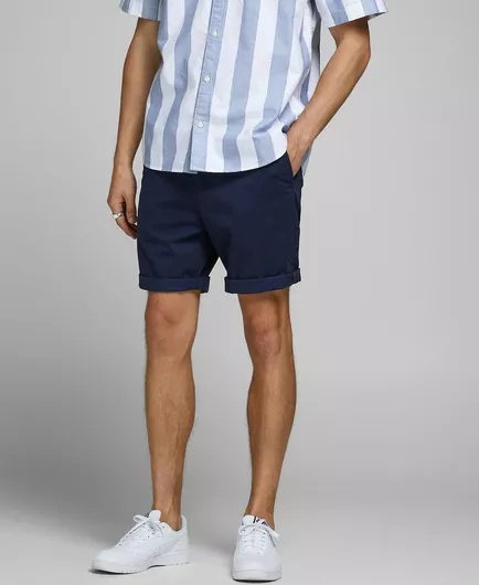 Jack & Jones Ανδρική Βερμούδα Chino Navy Blazer