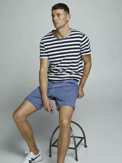 Jack & Jones Ανδρική Βερμούδα Chino Vintage Indigo