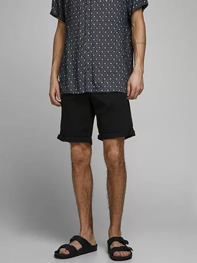 Jack & Jones Ανδρική Βερμούδα Chino Μαύρο