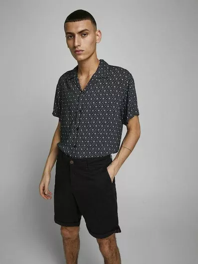 Jack & Jones Ανδρική Βερμούδα Chino Μαύρο