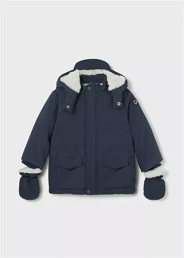 Mayoral Παιδικό Παρκά με Κουκούλα Navy Blue