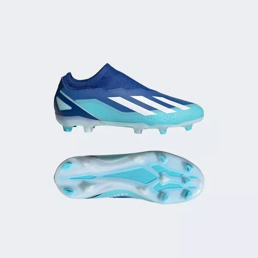 adidas Παιδικά Ποδοσφαιρικά Παπούτσια X Crazyfast.3 με Τάπες Χωρίς Κορδόνια Μπλε