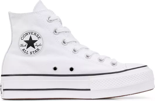 Converse Chuck Taylor All Star Lift High Top Flatforms Μποτάκια White / Black