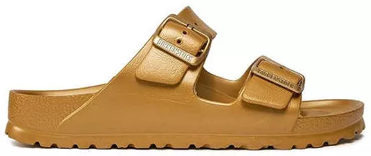 Birkenstock Arizona Eva Γυναικεία Σανδάλια Ανατομικά Glamour Gold Narrow Fit